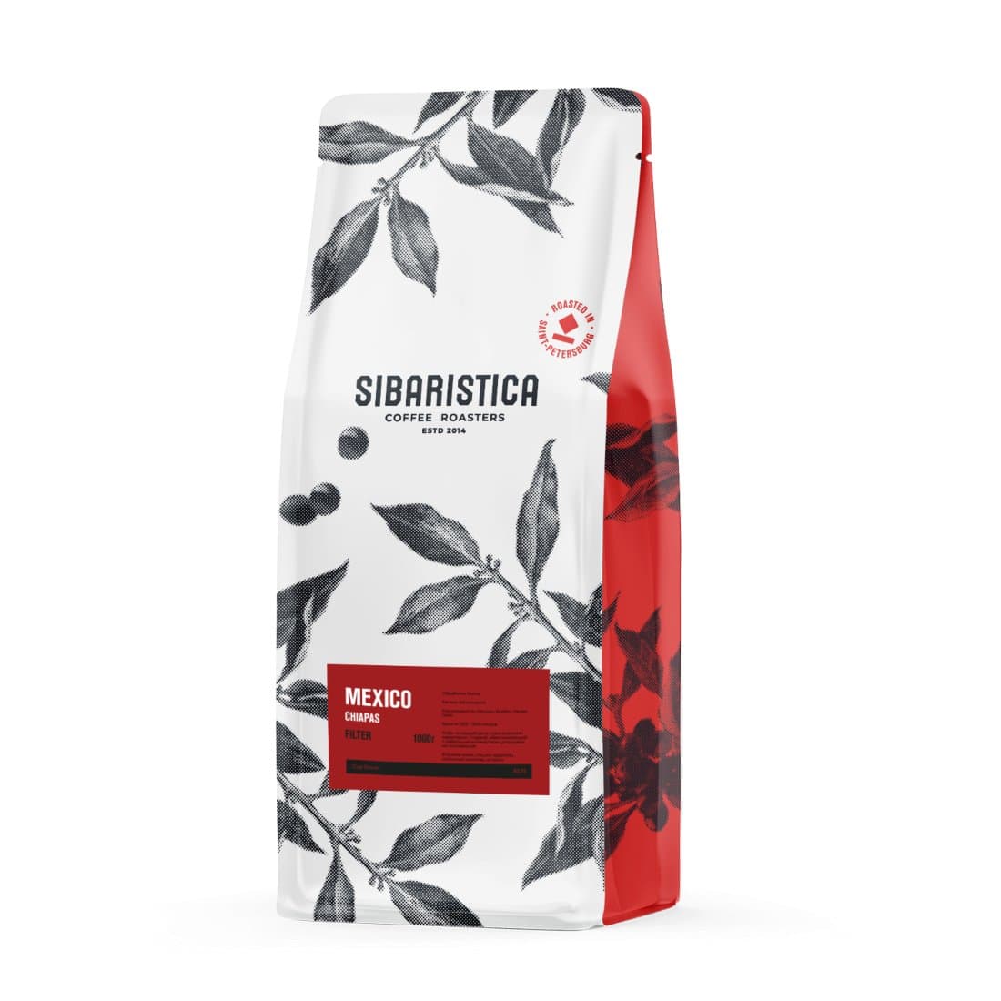 Зерновой кофе ФИЛЬТР Sibaristica Mexico Chiapas (Мексика, 100% арабика), 1000 г